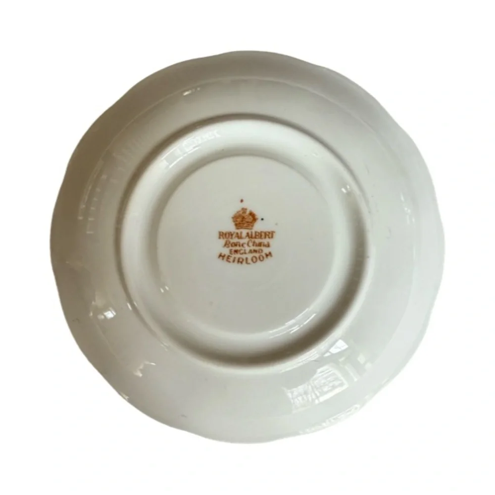 Vintage Royal Albert Bone China “Hierloom” Pattern 3-Piece Set